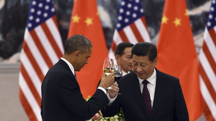 Barack Obama a čínský prezident Xi Jinping 