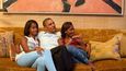 Barack Obama a jeho dcery Malia a Sasha