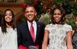 Barack Obama s rodinou.