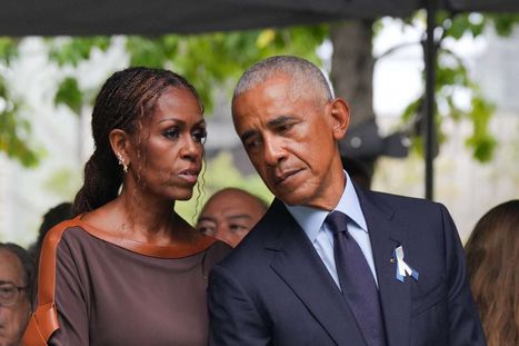 Obrázek: Exprezidentský pár Michelle a Barack Obamovi: Zemřela Sunny z Bílého domu