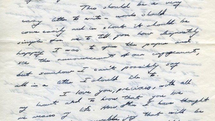 Milostný dopis své budoucí ženě Barbaře poslal během druhé světové války George Bush starší