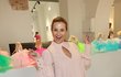 Monika Marešová na výstavě panenek Barbie. Monika Marešová na výstavě panenek Barbie.