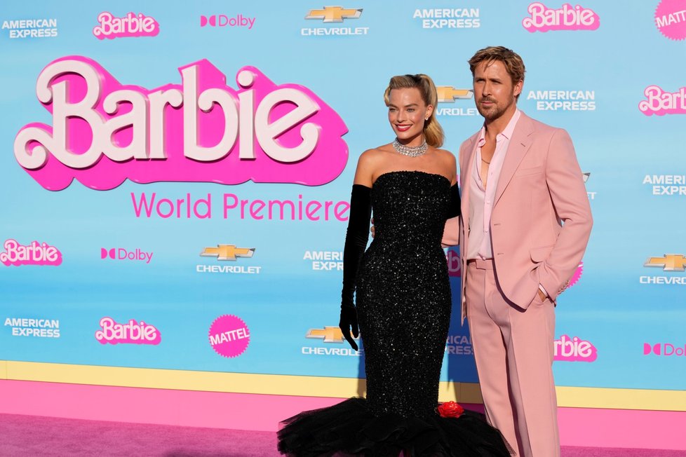 Premiéra Barbie v Los Angeles: Margot Robbie a Ryan Gosling