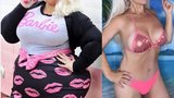 Žena posedlá Barbie potřebovala v letadle dvě sedadla. Zhubla o 90 kilo, aby se svému idolu podobala