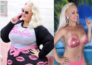 Žena posedlá Barbie dříve potřebovala v letadle dvě sedadla. Zhubla 90 kilo, aby se svému idolu podobala