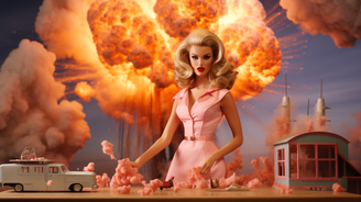 Zkáza a ničitelka světů v růžovém dýmu. Jak by to vypadalo, kdyby atomovou bombu navrhla Barbie?