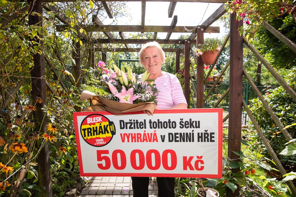 Barbora Fidlerová vyhrála 50 00 korun.