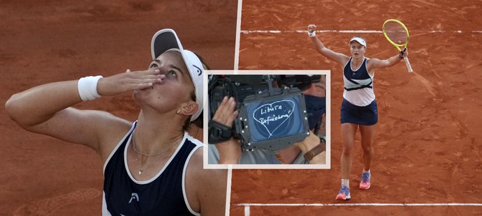 Česká tenistka Barbora Krejčíková po postupu do finále French Open vzpomněla na svou mentorku Janu Novotnou a herečku Libuši Šafránkovou.