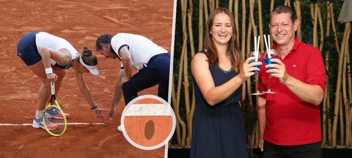 Tenistka Bára Krejčíková se usmířila s rozhodčím, který ji málem připravil o finále French Open.