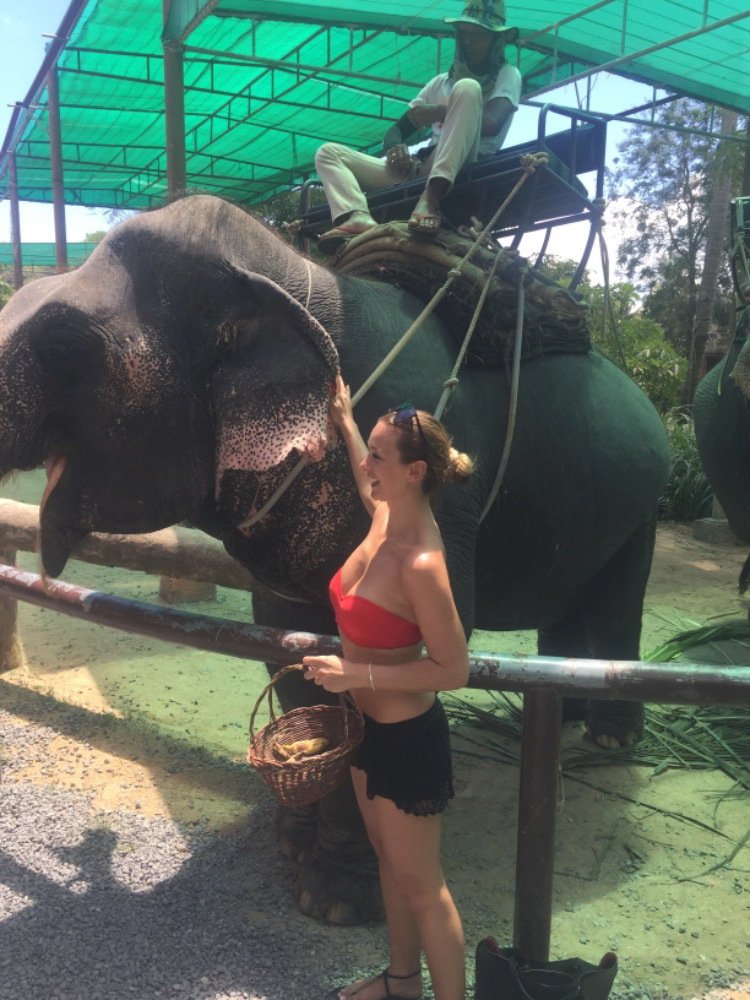 Bára Mottlová na dovolené v Thajsku