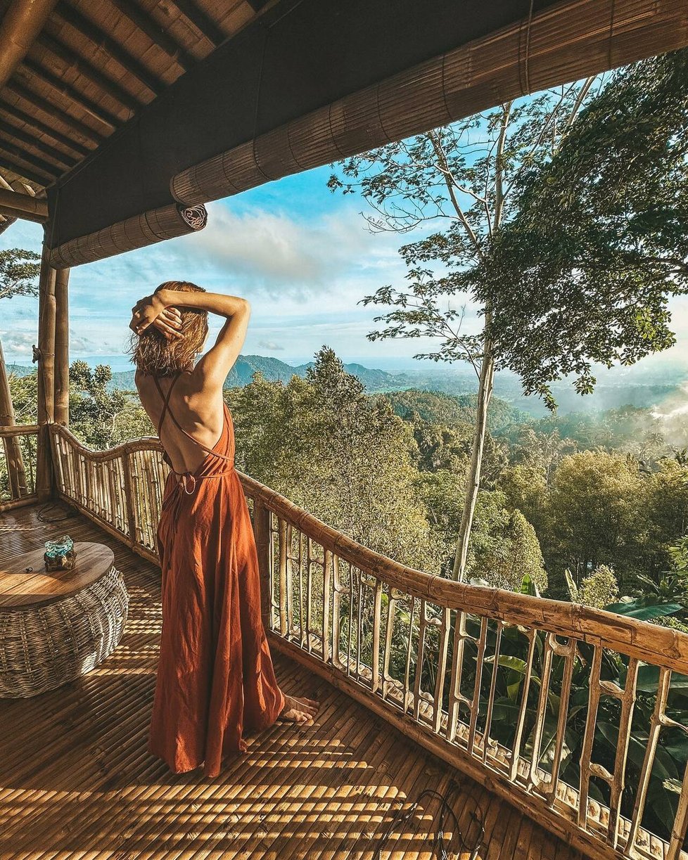 Barbora Mudrová si užívá dlouhou dovolenou na Bali.