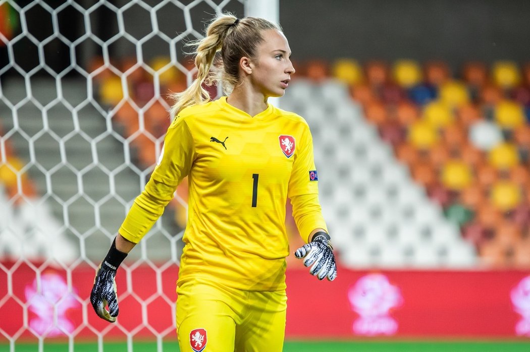 Barbora Votíková při utkání české reprezentace