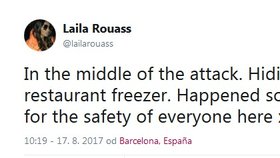 Laila Rouass: Tweet z jejího profilu