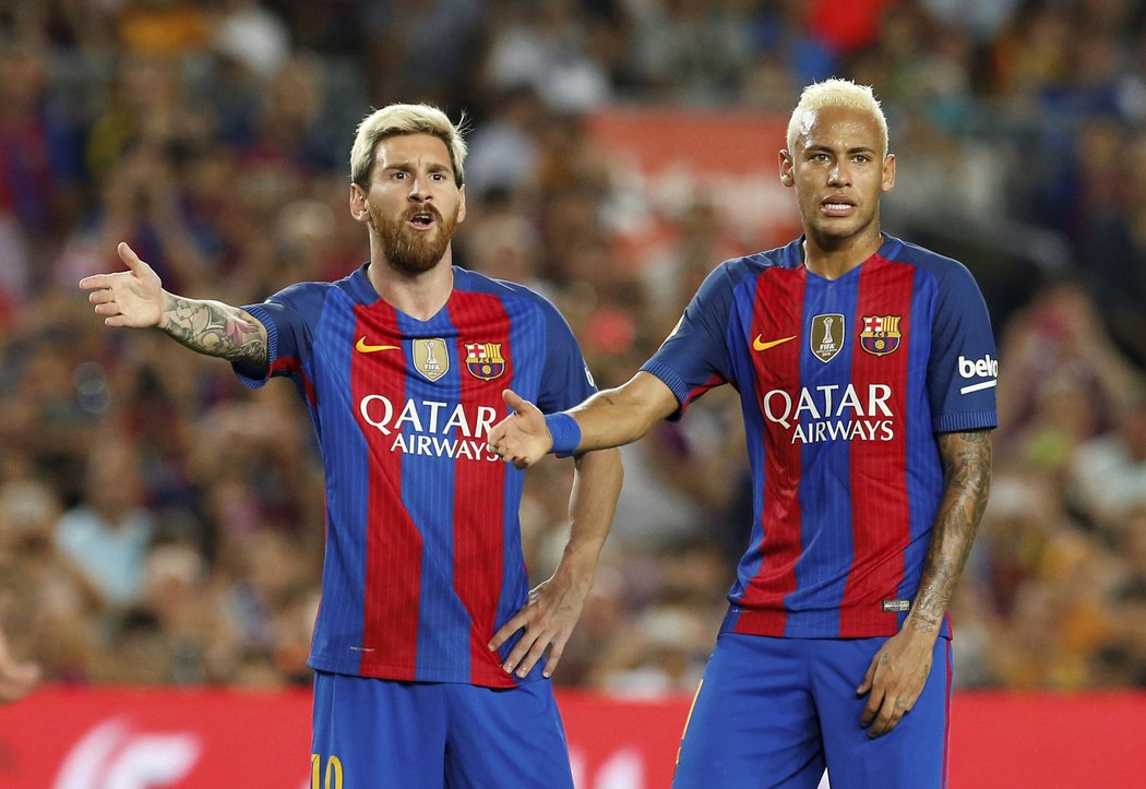 Hvězdy Barcelony Lionel Messi a Neymar se proti Alavésu neprosadily