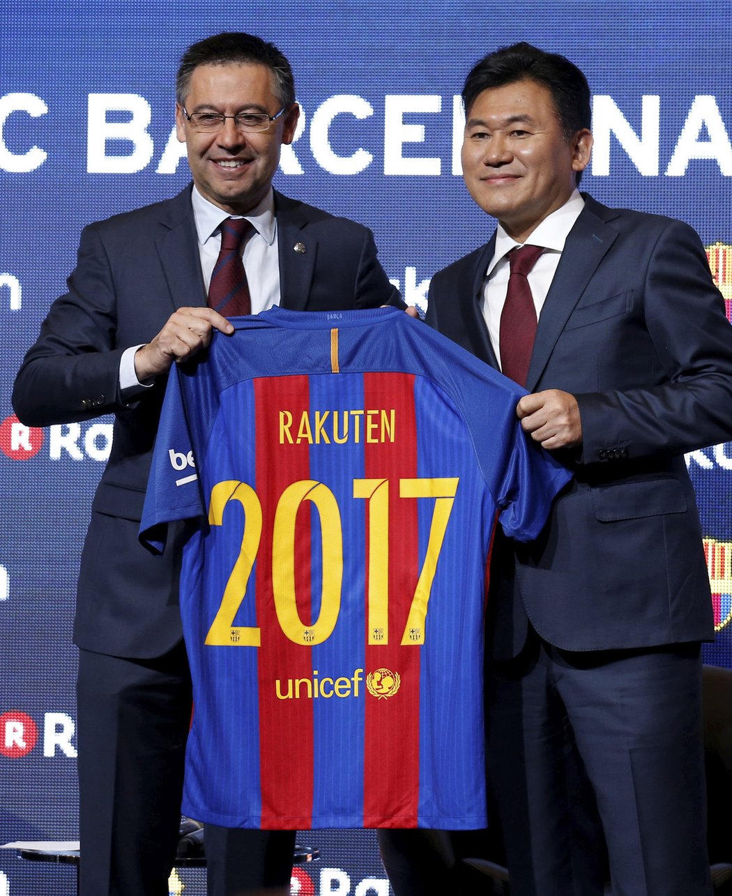 Fotbalová Barcelona podepsala čtyřletou lukrativní smlouvu s japonskou firmou Rakuten