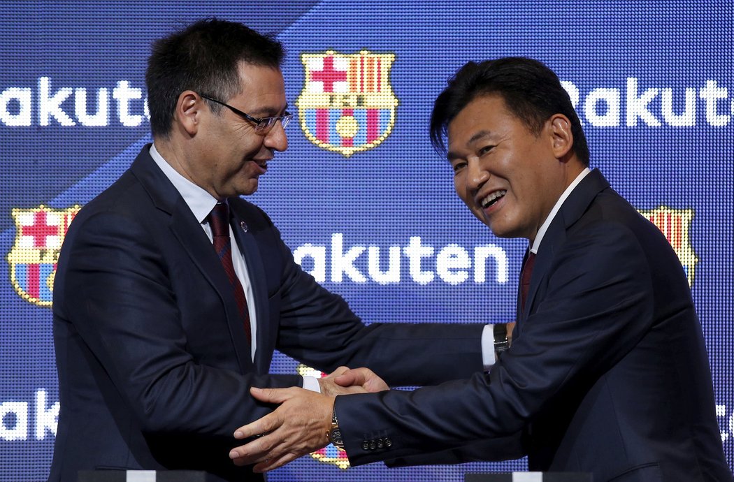 Fotbalová Barcelona podepsala čtyřletou lukrativní smlouvu s japonskou firmou Rakuten