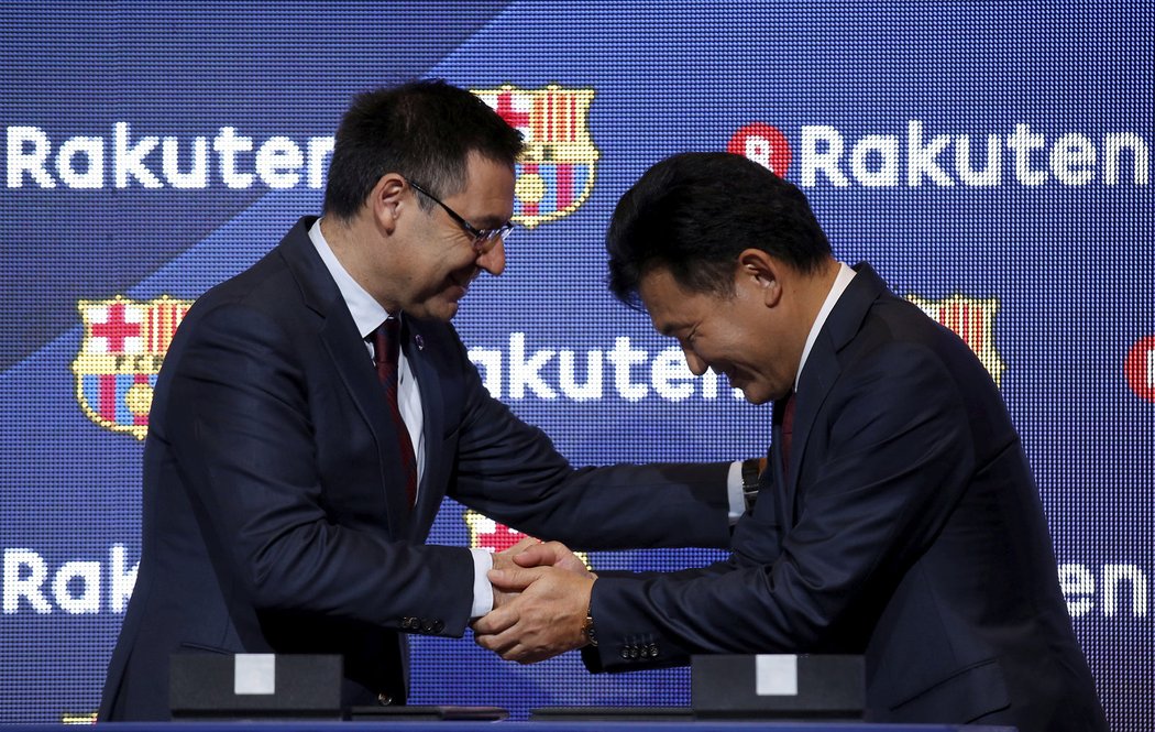 Fotbalová Barcelona podepsala čtyřletou lukrativní smlouvu s japonskou firmou Rakuten