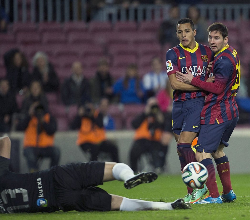 Lionel Messi po neproměněné stoprocentní šanci.