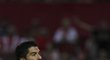 Útočník Barcelony Luis Suárez slaví gól proti Seville