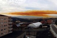 Oranžový obraz zkázy: Nad Barcelonou se vznášel toxický mrak!