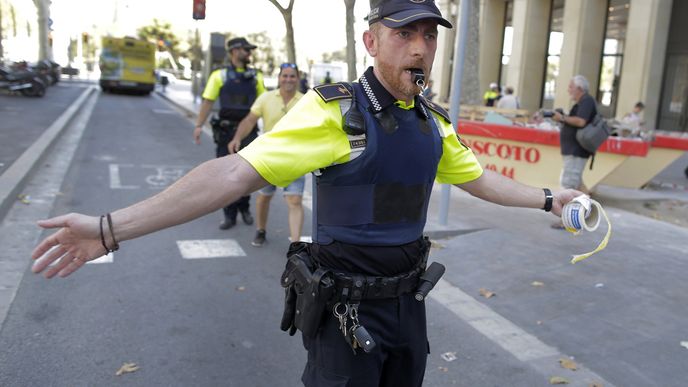 Barcelona, útok, policie