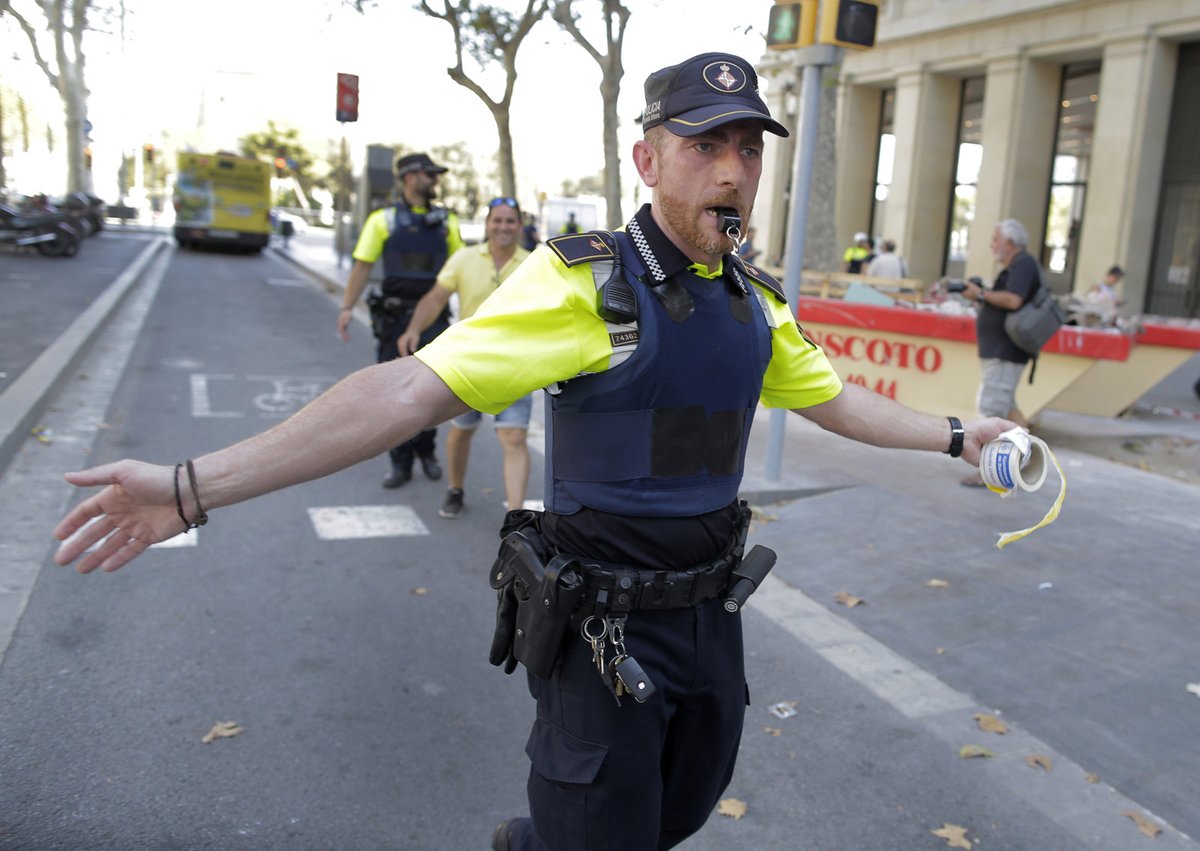 Barcelona, útok, policie