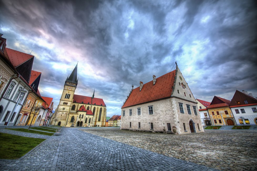 Slovenské město Bardejov je památkou UNESCO.