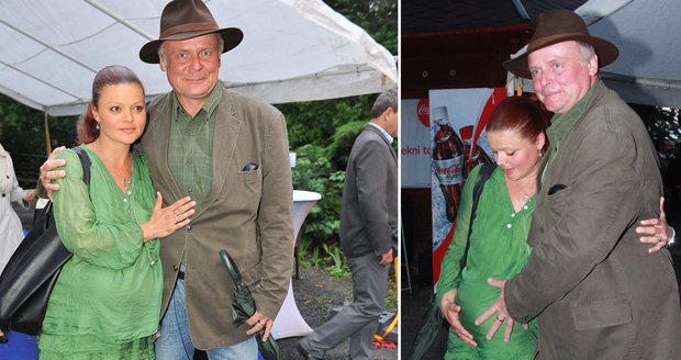 Igor Bareš přišel na večírek s těhotnou manželkou Antonií