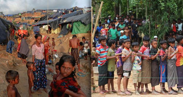 Vzniká tábor až pro 800 tisíc uprchlíků. Míří sem muslimové z Barmy