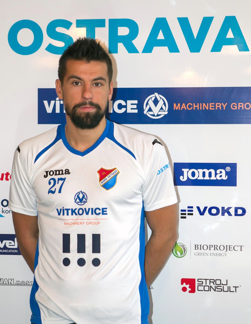 Zarostlý Milan Baroš se představil jako nová posila Baníku Ostrava.