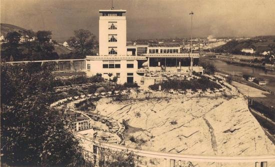 Histrorické fotografie Barrandovských teras v dobách rozkvětu.