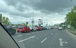 Dopravní situace na Barrandovském mostu a jeho okolí v sobotu 13. 5. 2023 odpoledne. 