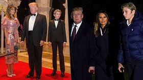 Americký prezident Donald Trump s manželkou Melanií a synem Barronem