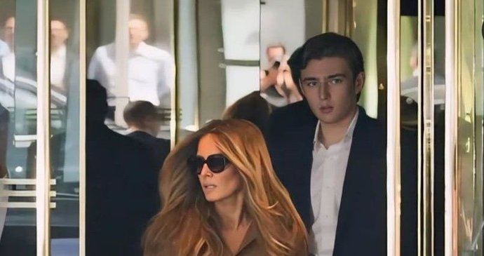 Barron Trump s maminkou Melanií