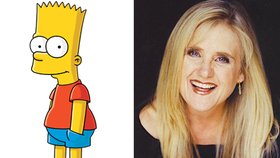 Bart Simpson a jeho dabérka Nancy Cartwright