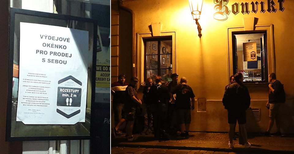 V Bartolomějské se po půlnoci, kdy musí bary a restaurace zavřít, otevírají pivní okénka.