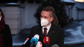 Ivan Bartoš jako kandidát do vlády Petra Fialy absolvoval jako první schůzku s Milošem Zemanem (29. 11. 2021)