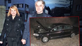 Iveta Bartošová měla vážnou autonehodu. Viníkem je prý Josef Rychtář.