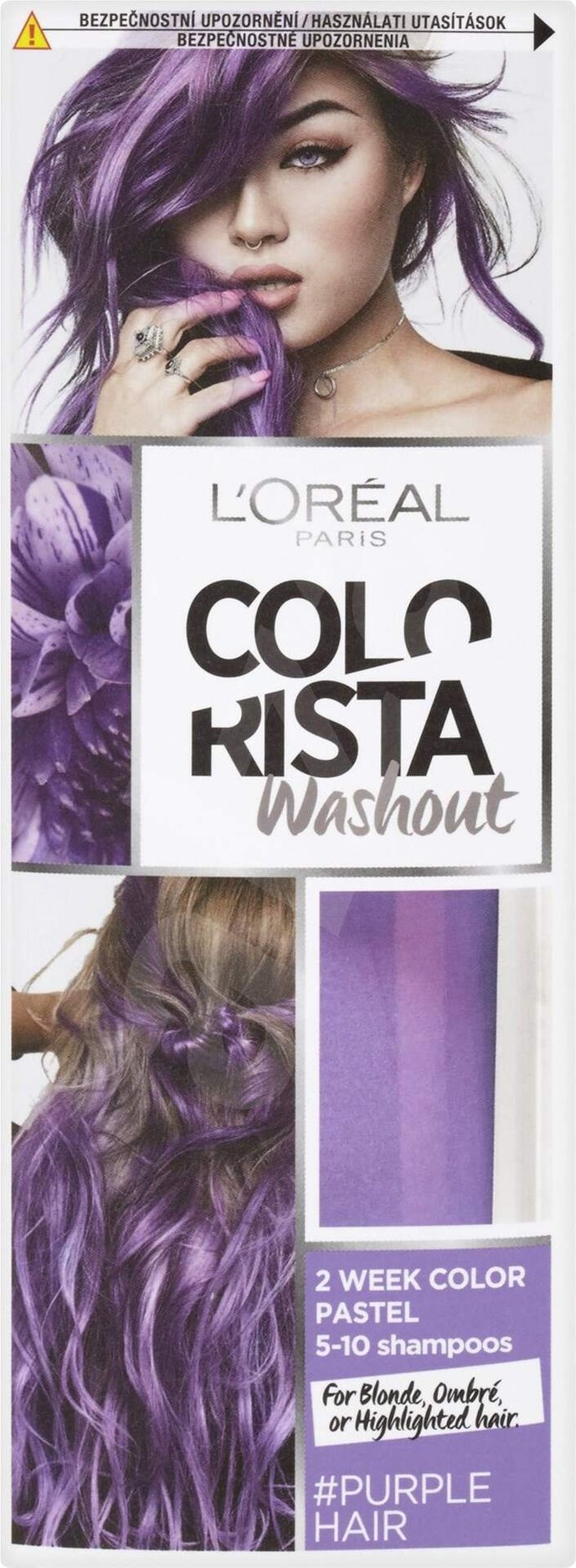 Barva na vlasy Colorista Washout Purple Hair, L´Oréal, 169 Kč Barva na vlasy Colorista Washout Purple Hair, L´Oréal, 169 Kč