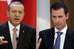 Turecký prezident Erdogan (vlevo) se pustil do svého syrského protějška Asada