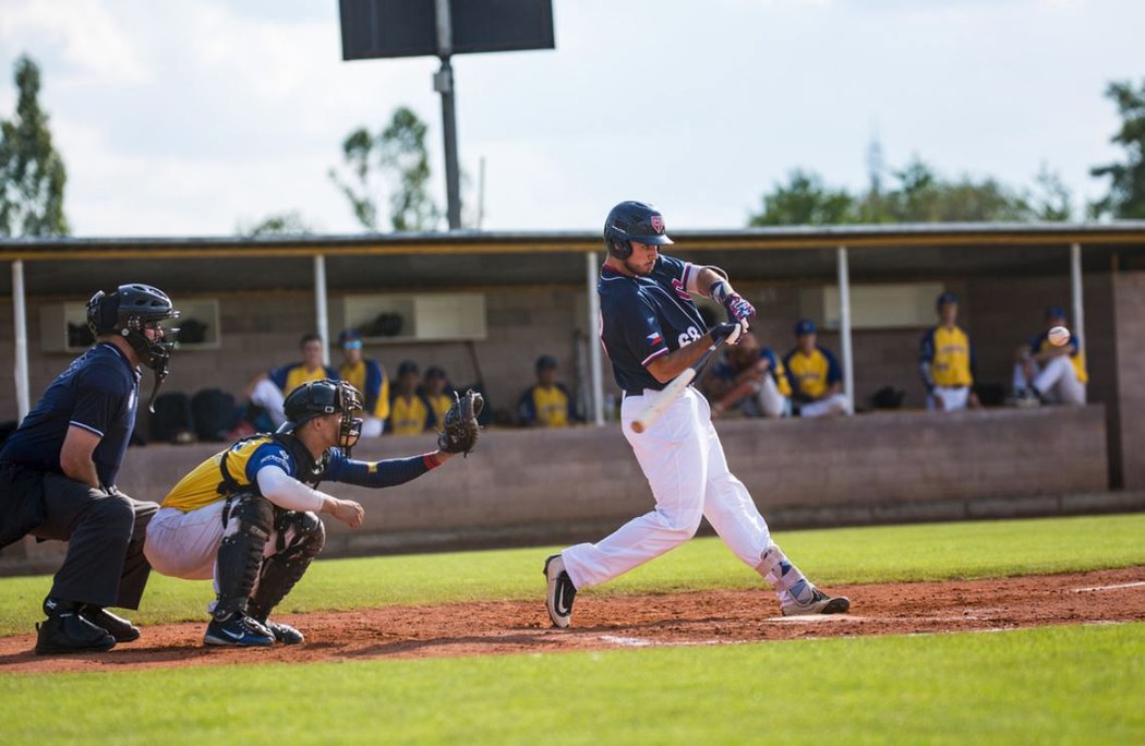 Martin Zelenka odpálil v utkání proti Ukrajině homerun