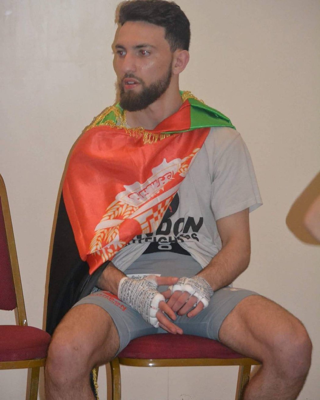 Afghánský zápasník Javid Basharat