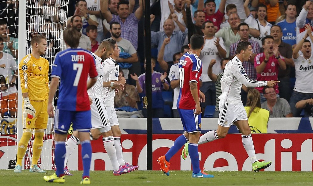 Basilej prohrála na hřišti Realu Madrid 1:5.