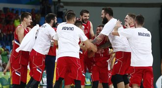 Srbští basketbalisté zničili Austrálii a ve finále v Riu vyzvou USA