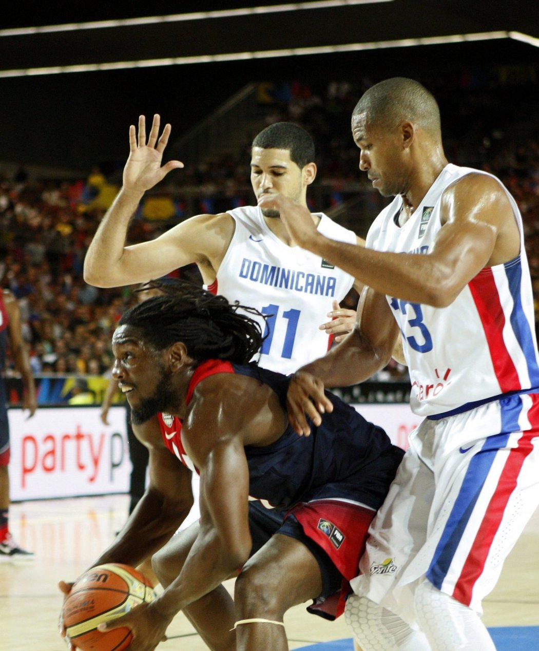 Kenneth Faried se chystá k zakončení proti Dominikánské republice.