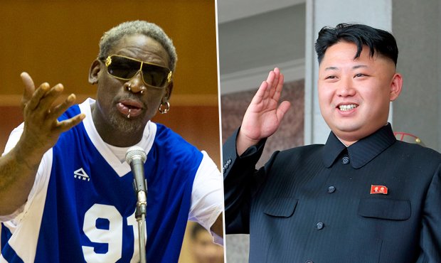 Basketbalista Dennis Rodman zazpíval k narozeninám Happy Birthday severokorejskému diktátorovi Kim Čong-unovi
