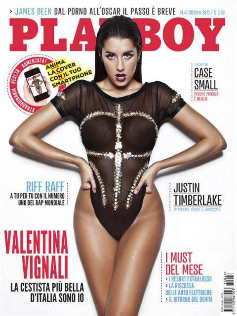 Basketbalistka Vignaliová na titulce italského Playboye