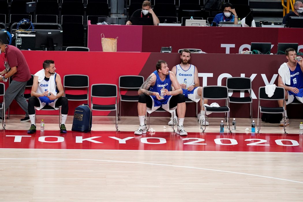 Čeští basketbalisté na tréninku v Super Areně v rámci LOH