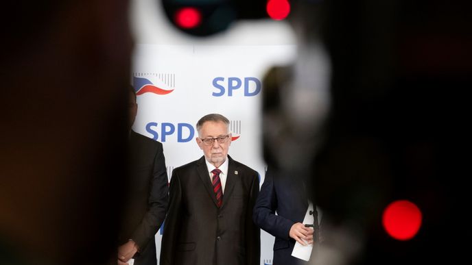 Kandidát za SPD v prezidentských volbách Jaroslav Bašta