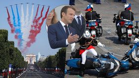 Paříž oslavila Den Bastily: Macron při přehlídce přihlížel hned několika trapasům